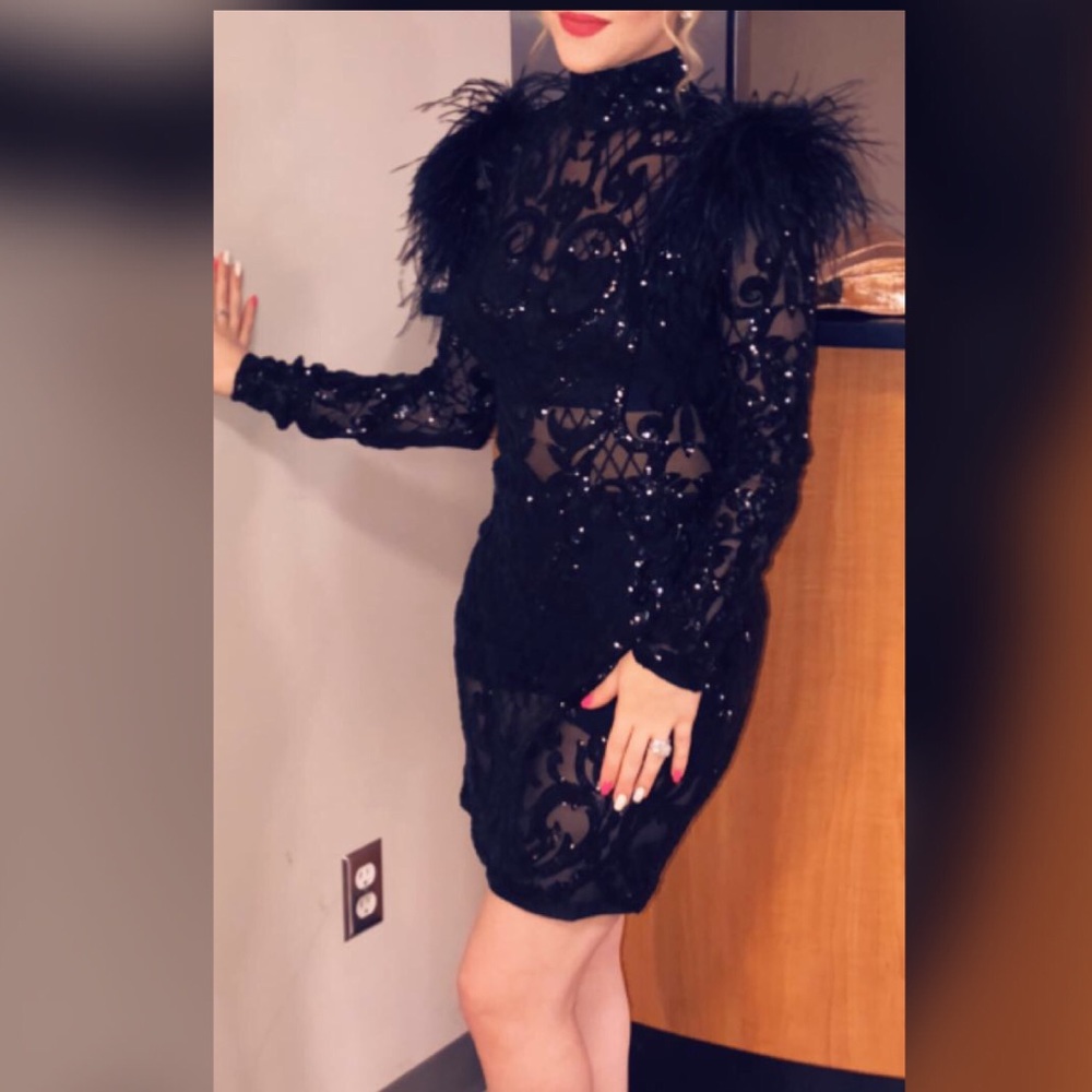 BEAUTIFUL long sleeved sequin dress